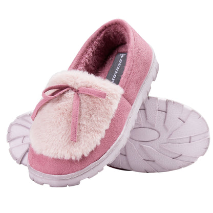 Fluffy DUNLOP Women's Indoor House Slippers – Cozy Non‑Slip Comfort
