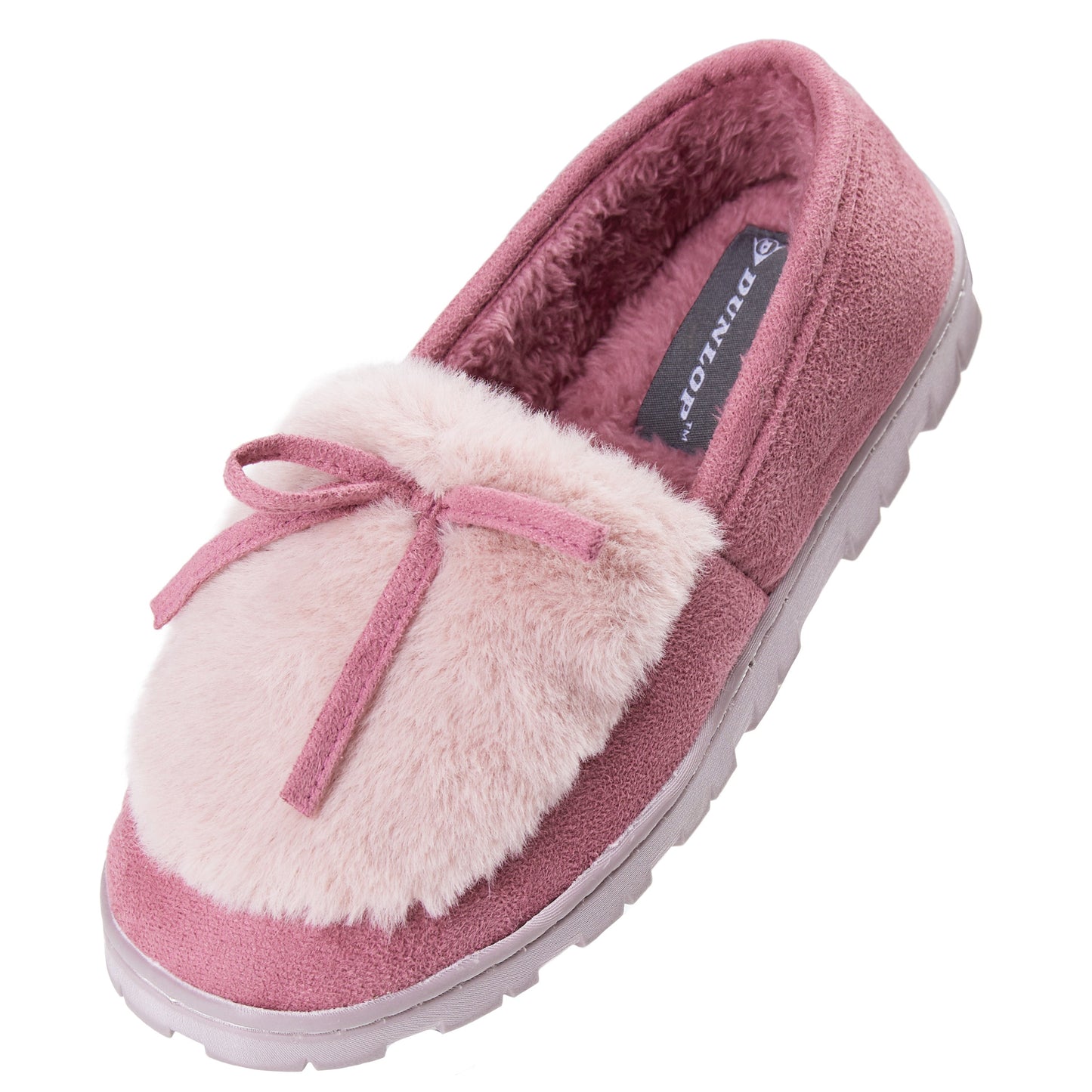 Fluffy DUNLOP Women's Indoor House Slippers – Cozy Non‑Slip Comfort