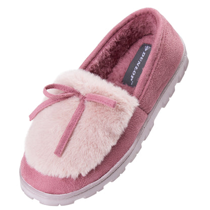 Fluffy DUNLOP Women's Indoor House Slippers – Cozy Non‑Slip Comfort