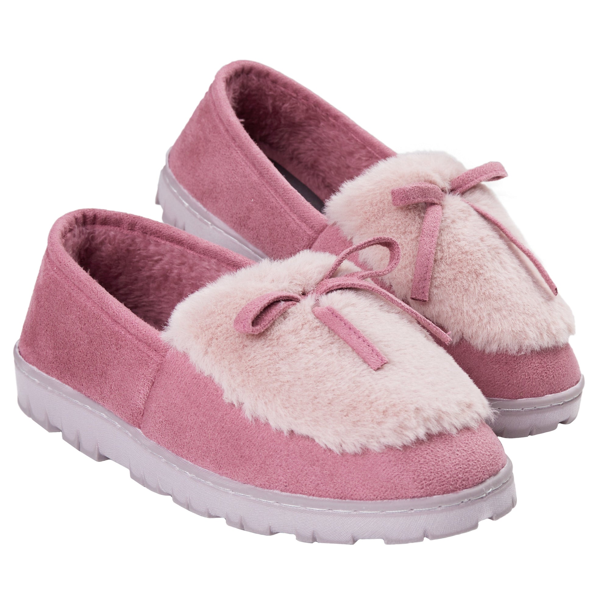 Fluffy DUNLOP Women's Indoor House Slippers – Cozy Non‑Slip Comfort