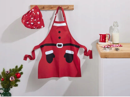 Livarno Home Kids' Chef Apron & Hat Set Red