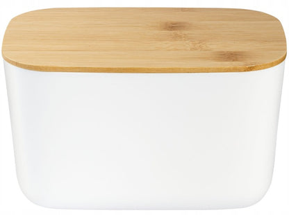 Livarno Home Cosmetic Organizer With Bamboo Lid White