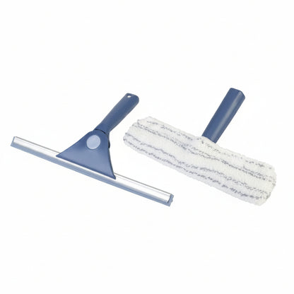 Livarno Home Window Squeegee With Microfiber Mitt And Articulating Head