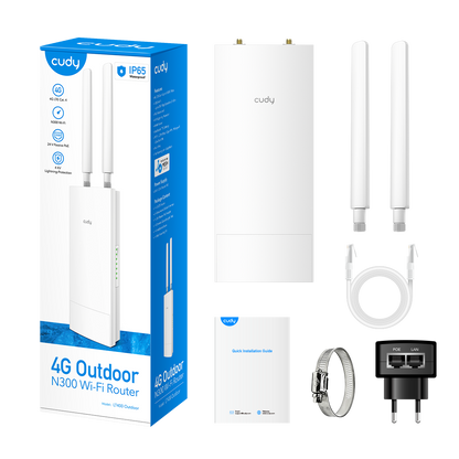 Cudy LT400 Outdoor 1.0 Indoor/Outdoor 4G N300 Wi-Fi Router