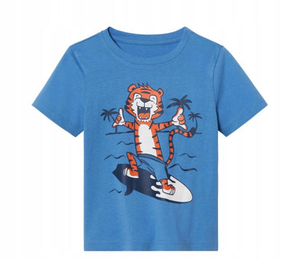 Lupilu Kids' Short Pyjama Set Tiger 110/116 4-6 Years Blue