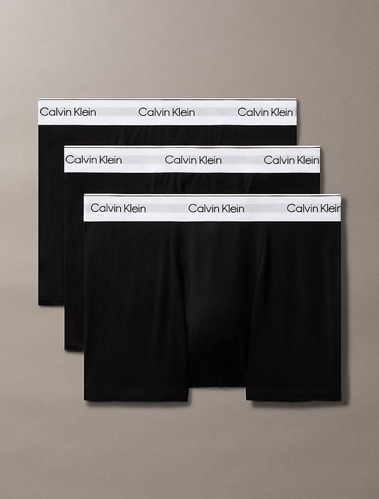 Calvin Klein Men's 3-Pack Icon Cotton Stretch Relaxed Dart Trunks