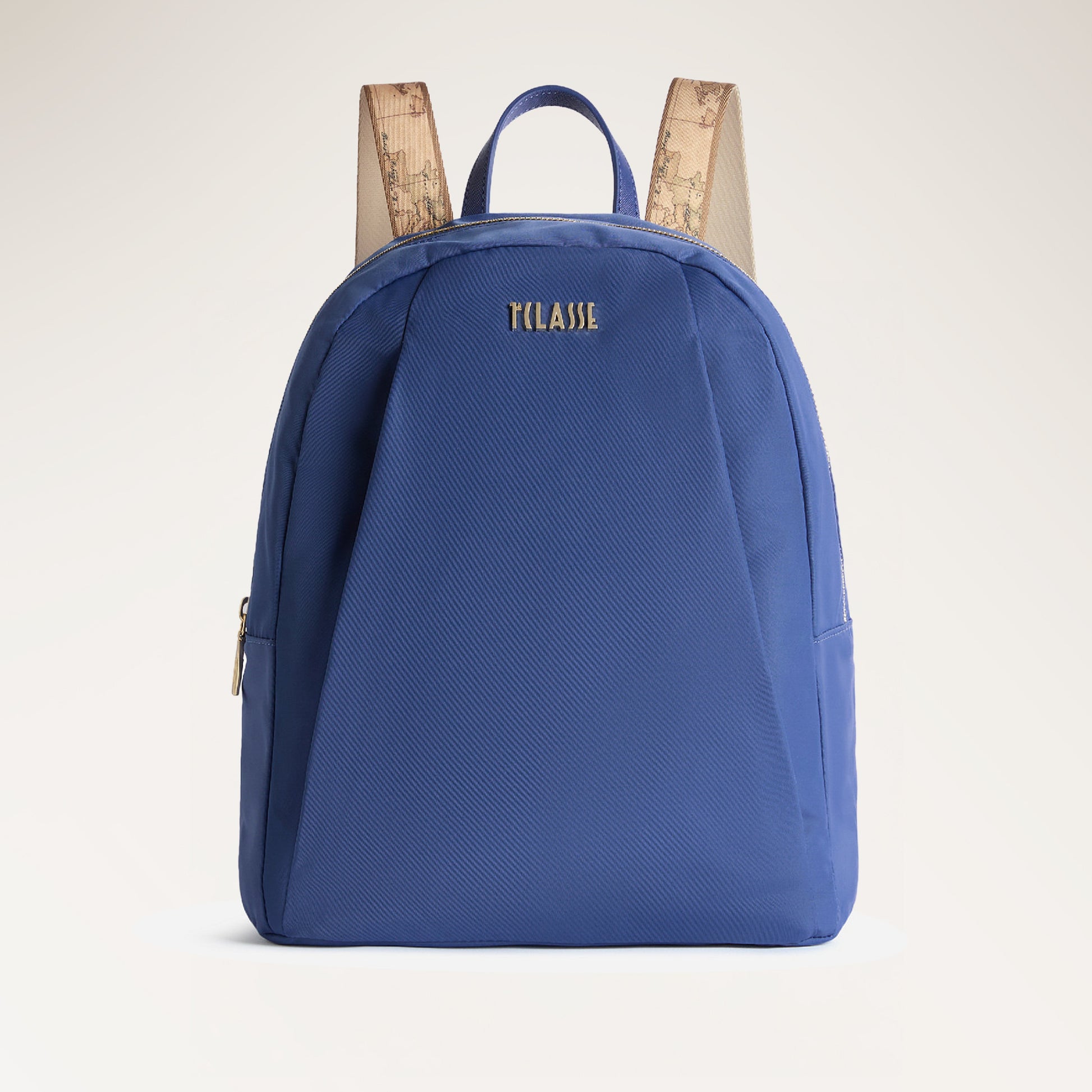 Denim Blue Backpack with Contrast Straps – 1st Class