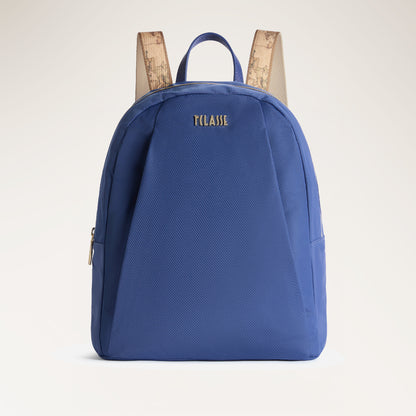 Denim Blue Backpack with Contrast Straps – 1st Class