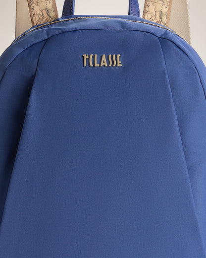 Denim Blue Backpack with Contrast Straps – 1st Class