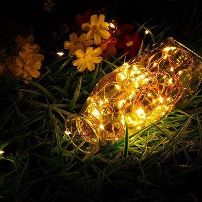 Outdoor Solar LED String Lights, Waterproof Cherry Blossom Star Fairy Decor