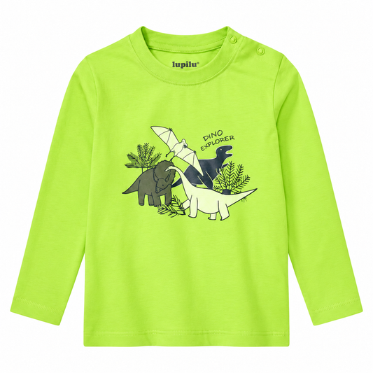 Lupilu Boys' Long Sleeve Cotton T-Shirt