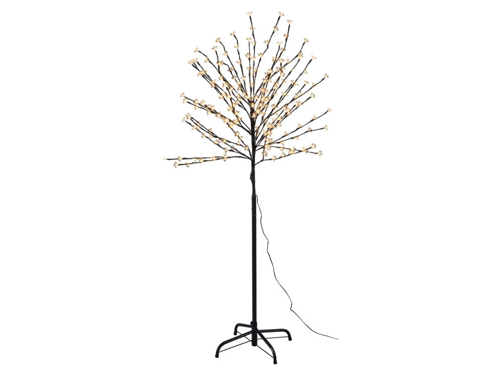Livarno Home 5ft Black LED Cherry Blossom Tree, 200 Warm White Lights