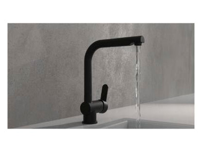 Schutte London Matte Black Kitchen Faucet with Pull-Out Spray Head