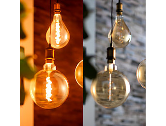 Philips Dimmable Amber A60 E27 LED Filament Bulb, 25W Equivalent