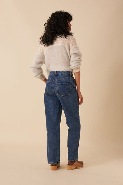 Des Petits Hauts Loumi Women's Comfortable Straight Denim Jeans - Classic Everyday Style