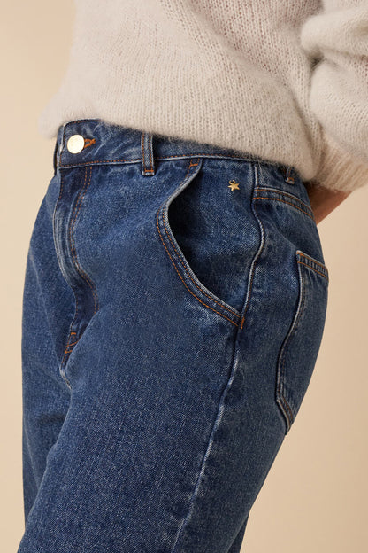 Des Petits Hauts Loumi Women's Comfortable Straight Denim Jeans - Classic Everyday Style