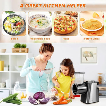 Anatole VSX-S  5-in-1 Electric Salad Shooter Vegetable Cutter Grater