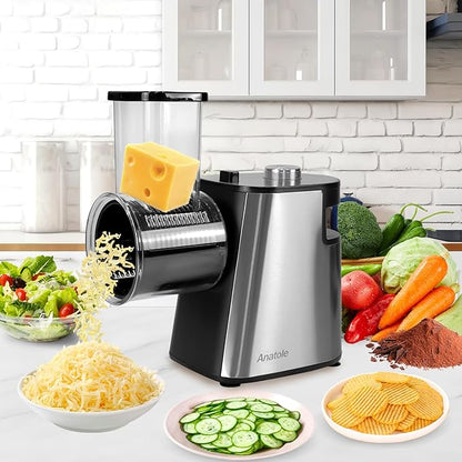 Anatole VSX-S  5-in-1 Electric Salad Shooter Vegetable Cutter Grater
