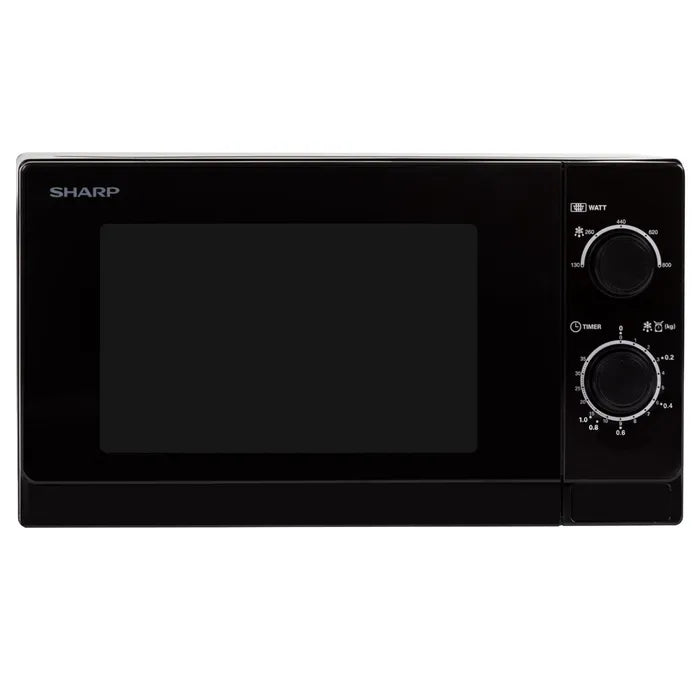 Sharp R-200BKW Countertop Solo Microwave 20L 800W