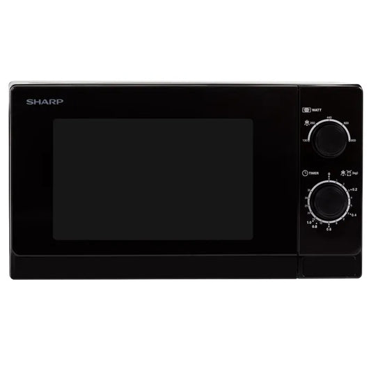 Sharp R-200BKW Countertop Solo Microwave 20L 800W