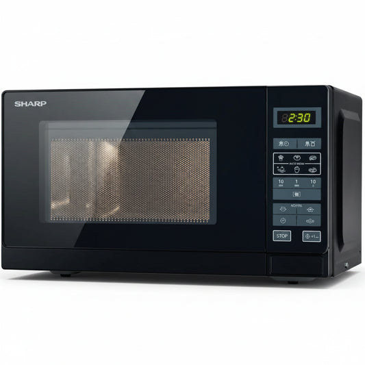Sharp R-242 BKW Countertop  Microwave 20L 800W Black