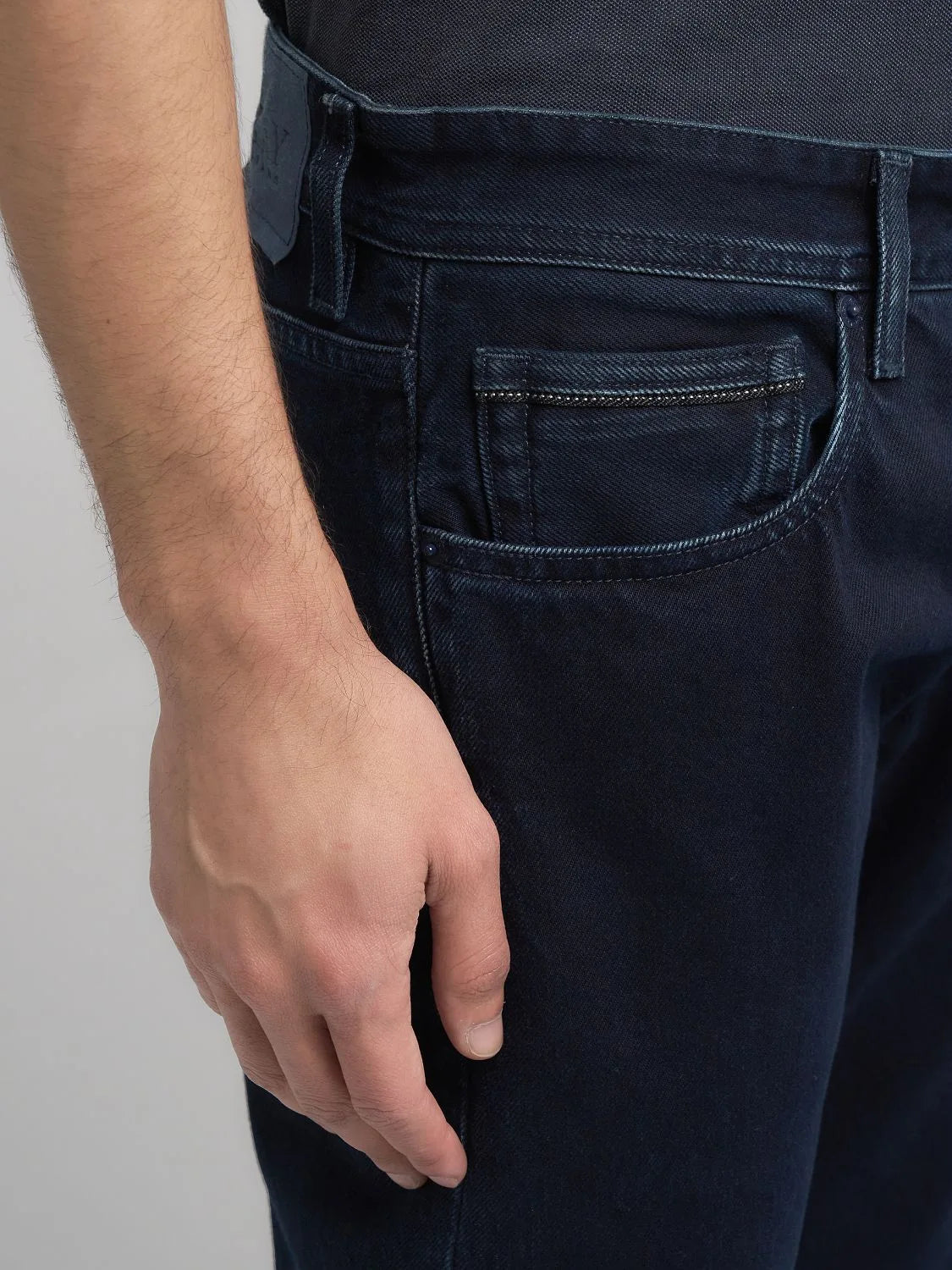 Grover Straight-Fit Dark Blue Denim Jeans for Men