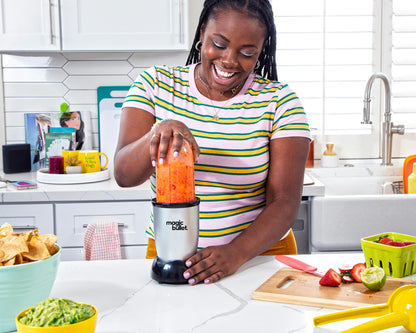 Original Magic Bullet Personal Blender 250W Silver Compact Mixer