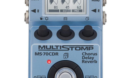 Zoom MS-70CDR MultiStomp Chorus Delay Reverb Pedal