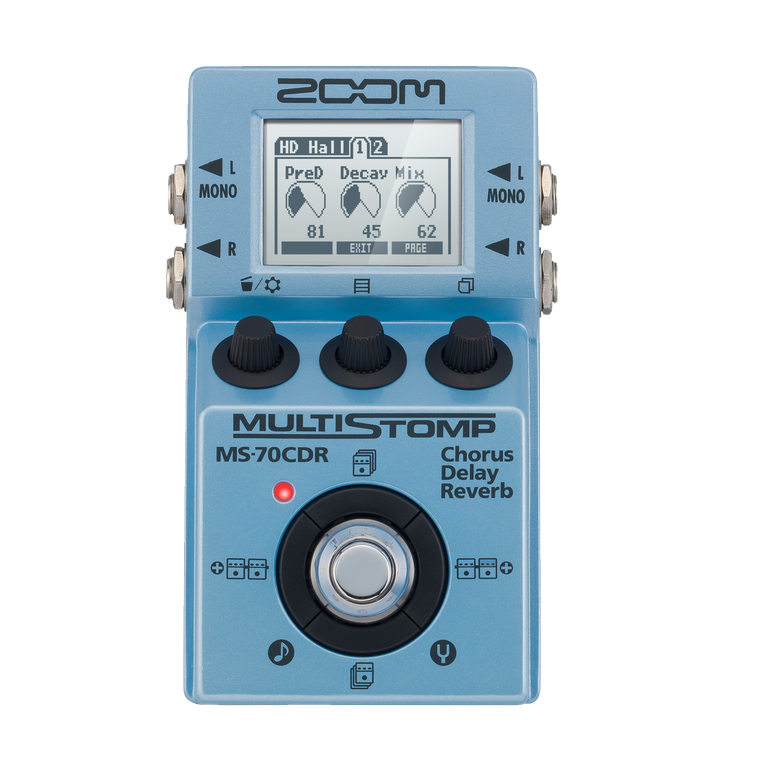 Zoom MS-70CDR MultiStomp Chorus Delay Reverb Pedal