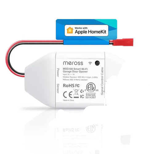 Meross Smart WiFi Garage Door Opener with Voice Control
