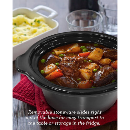 Elite Gourmet MST-275XR 1.9L Oval Slow Cooker 120W