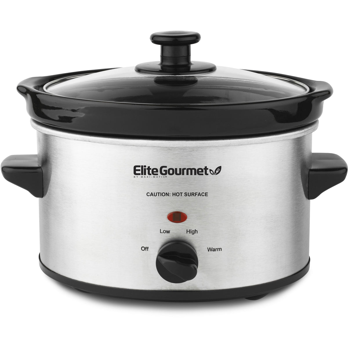 Elite Gourmet 2QT. MST-275XR 1.9L Oval Slow Cooker 120W