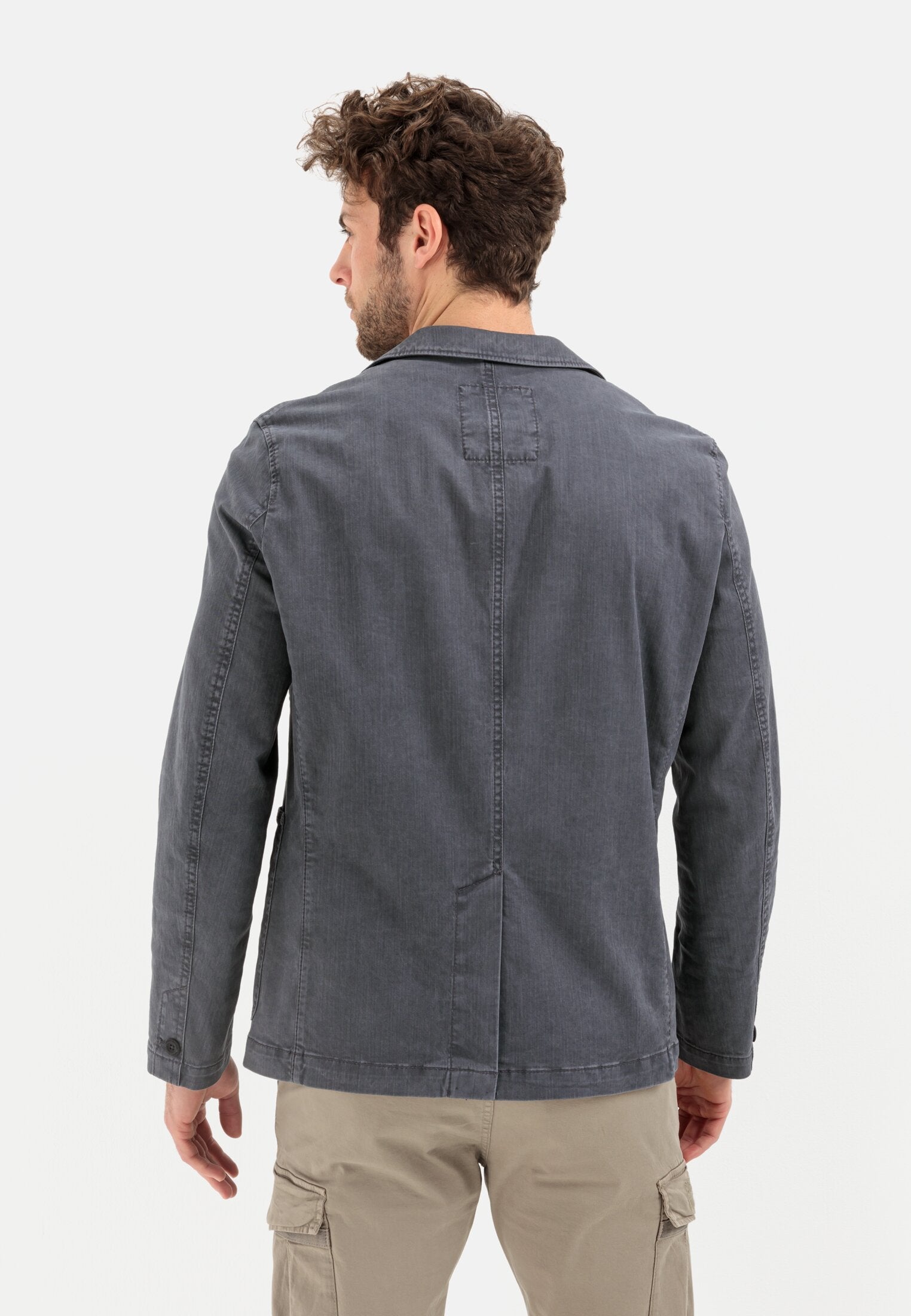 Modern Men's Casual 2-Way Stretch Cotton Twill Blazer Jacket