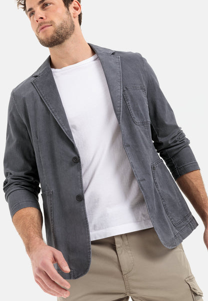 Modern Men's Casual 2-Way Stretch Cotton Twill Blazer Jacket