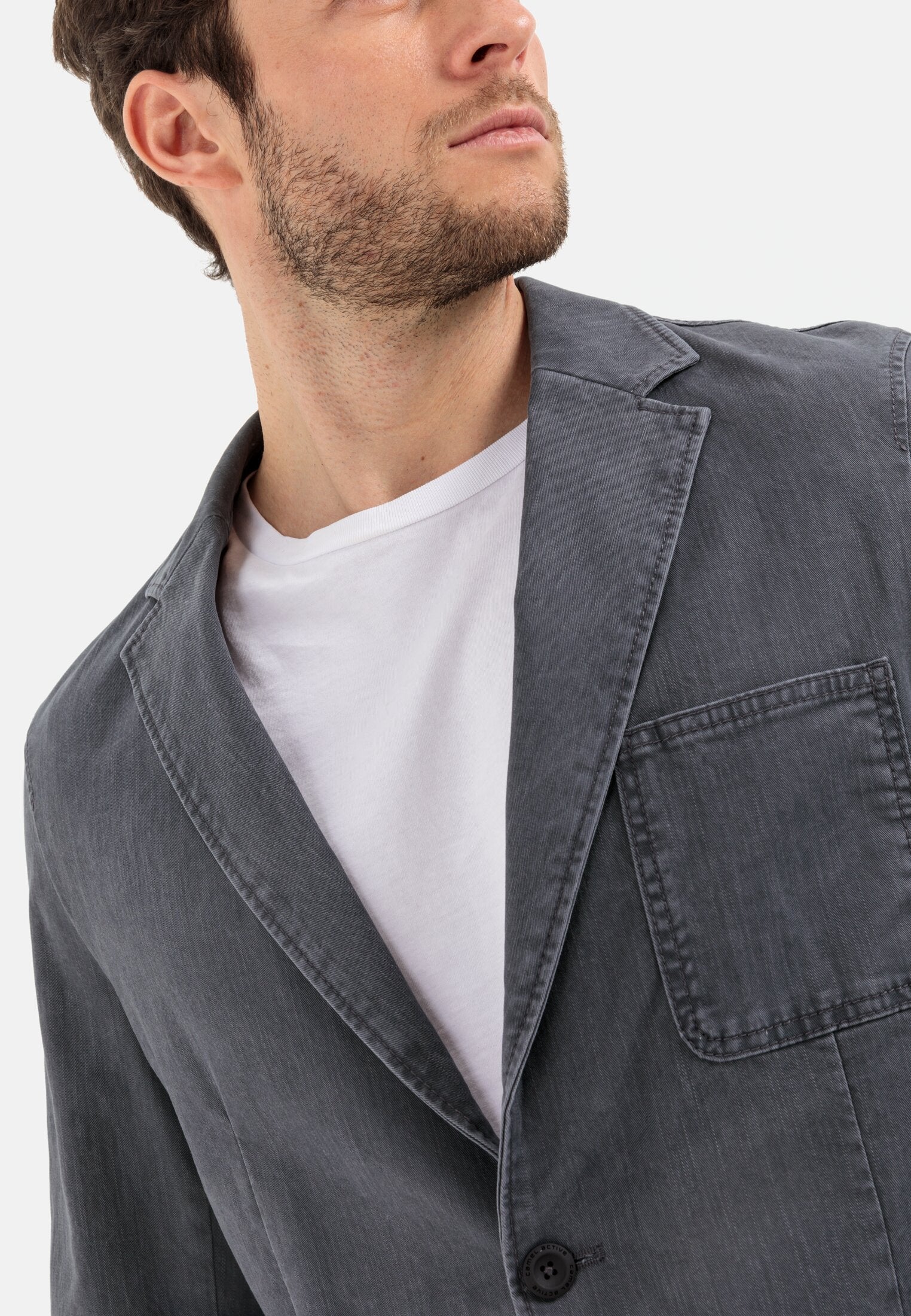 Modern Men's Casual 2-Way Stretch Cotton Twill Blazer Jacket