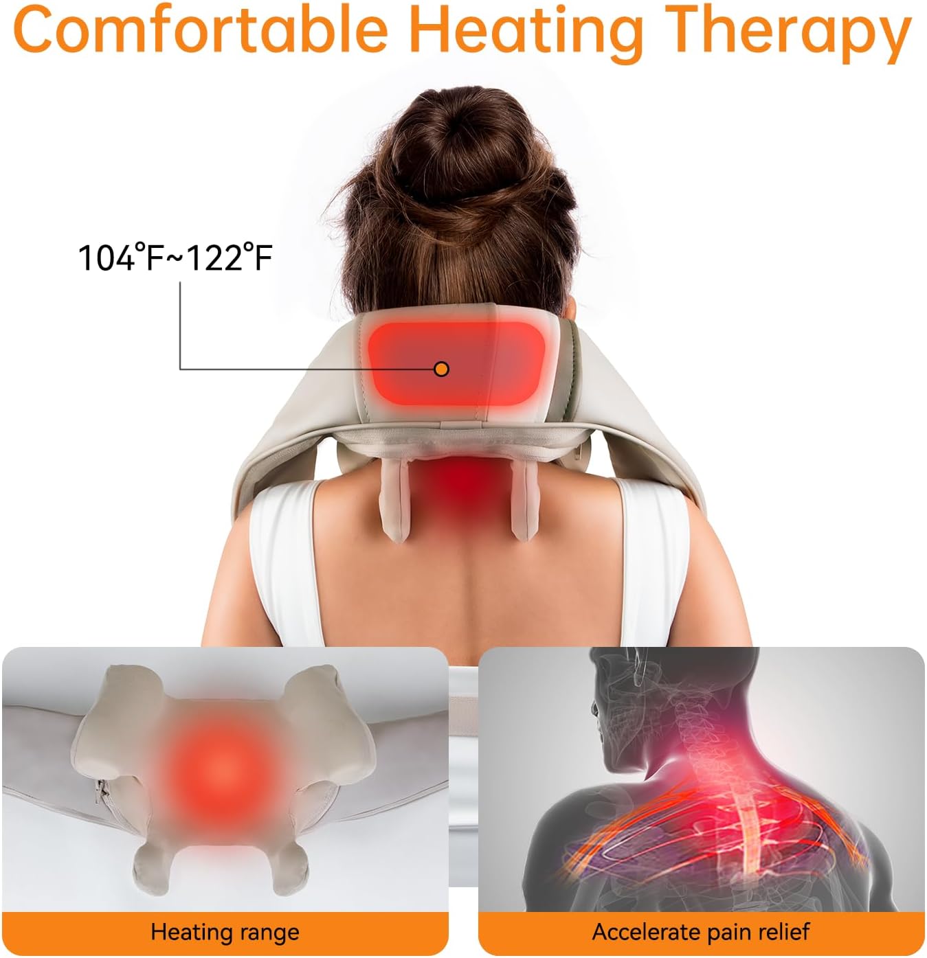 Mebak N1 Neck and Shoulder Massager with Heat Therapy