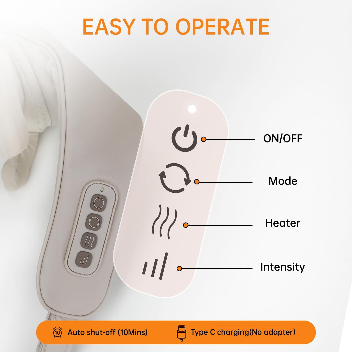 Mebak N1 Neck and Shoulder Massager with Heat Therapy