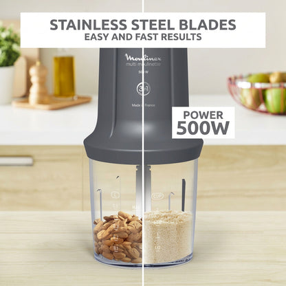 Moulinex Multi Moulinette 3-in-1 Mini Chopper 500W Grey