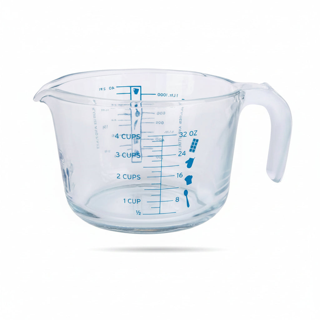 Pyrex Daily Measuring Jug 1L Blue Scale