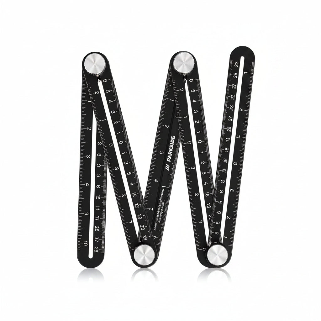 Parkside Aluminium Multi-Angle Template Gauge 4-Arm cm/inch HG05491A