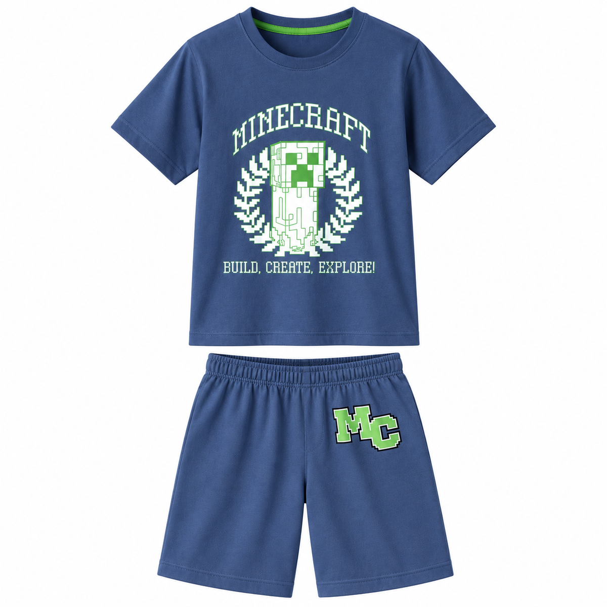 Minecraft Boys Short Sleeve T-Shirt and Shorts Set