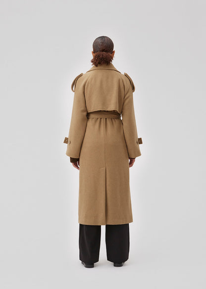 Modström BorakMD Dune Oversized Double-Breasted Women's Trench Coat