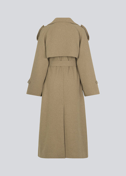Modström BorakMD Dune Oversized Double-Breasted Women's Trench Coat