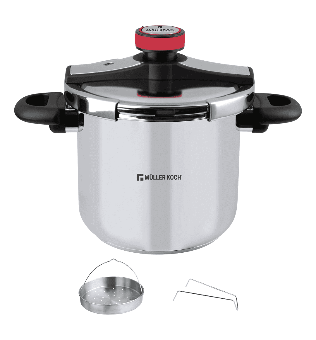 Muller Kitchen 10L Stainless Steel Pressure Cooker with Quick-Release Valve