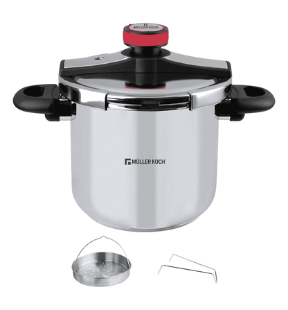 Muller Kitchen 10L Stainless Steel Pressure Cooker with Quick-Release Valve