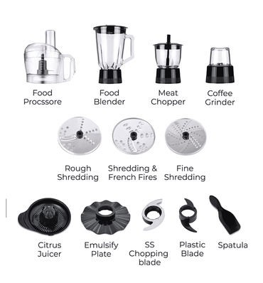 Muller Koch Premium 5-in-1 Multi-Function Food Processor MK-6021