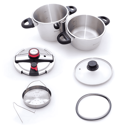 Muller Koch MK-5021 Dual‑Capacity Stainless Steel Pressure Cooker 7L & 5L