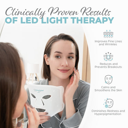 LED Light Therapy Face and Neck Mask 7-in-1