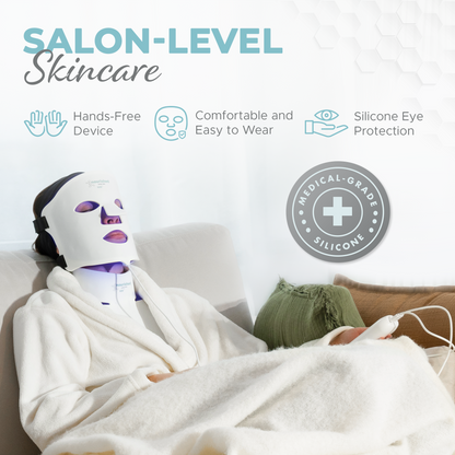LED Light Therapy Face and Neck Mask 7-in-1