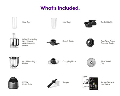 Nutribullet Triple Prep System Blender Black 1500W